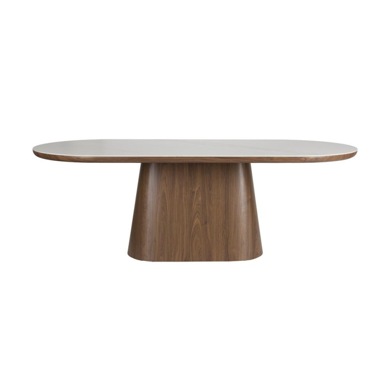 söögilaud Almira Oval Walnut