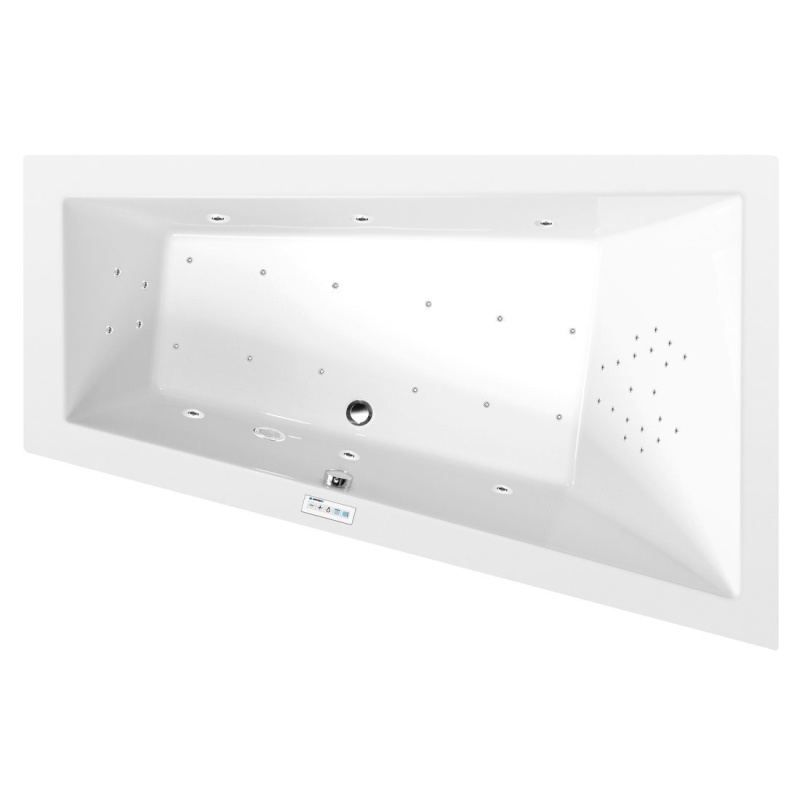 massaaživann  TRIANGL R  180x120x50cm,  Highline Hydro-Air,  kroom