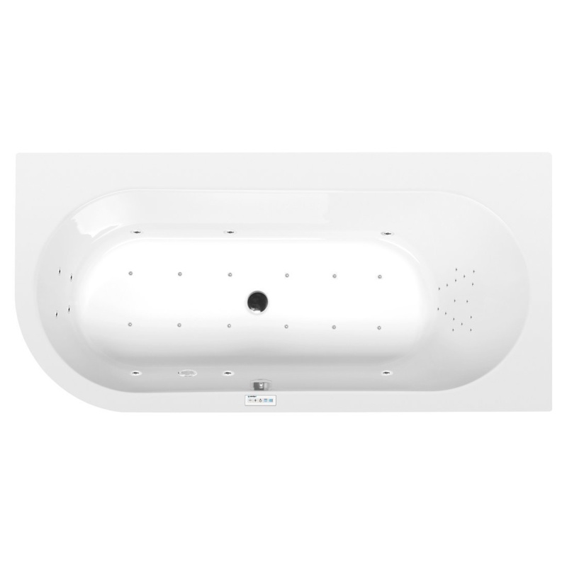 massaaživann  ASTRA R  165x80x48cm,  Highline Hydro-Air,  kroom