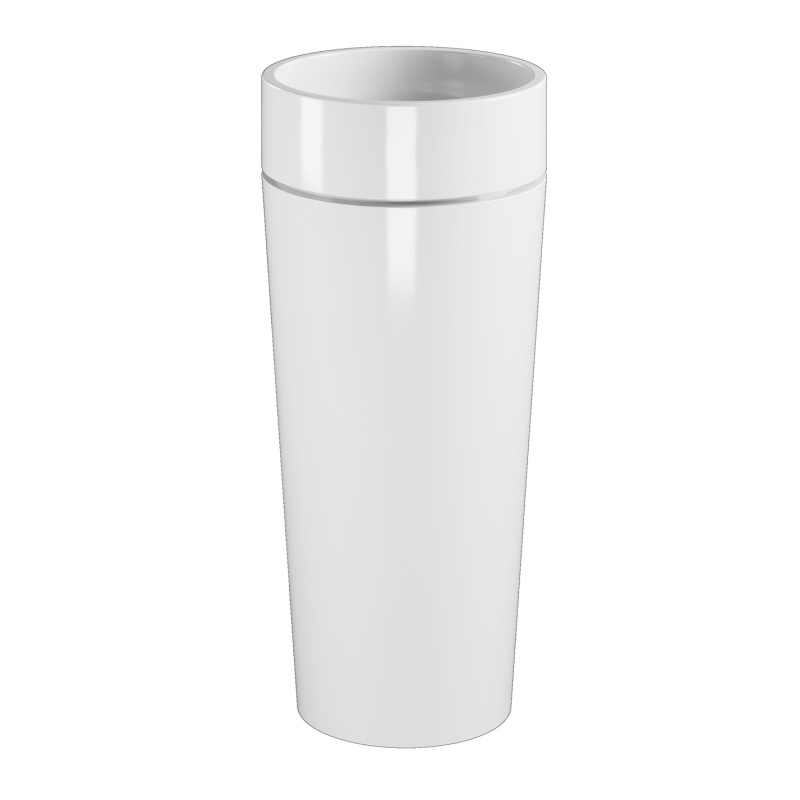 eraldiseisev valamu Oke 40, äravool seina, valge