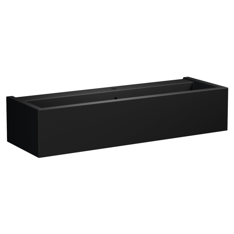 valamu Kanaal 120x46.5 cm, must matt