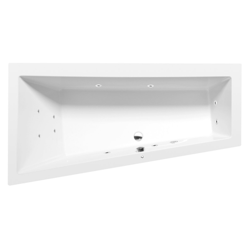 massaaživann  ANDRA L  160x90x45cm,  Active Hydro,  kroom