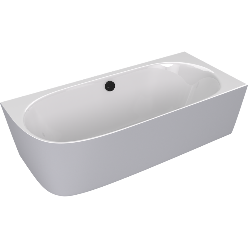 kivimassist vann Sussi Corner R 160x70x50 cm, valge/matt hall