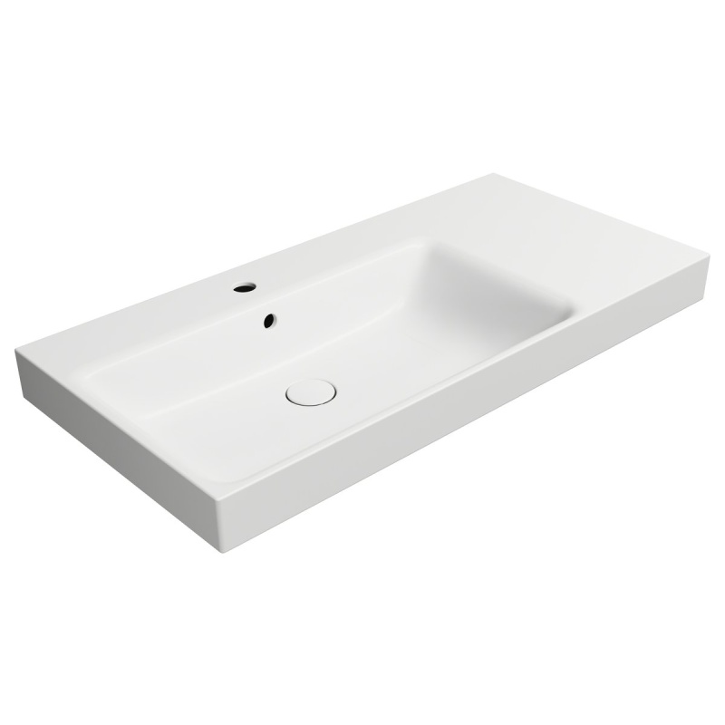 valamu NUBES 100x50cm,  R,  valge matt