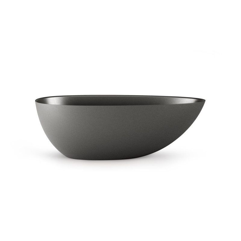 Silkstone kivimassist vann Bella OVO, peidetud sifoon/ülevooluga, matt grafiit