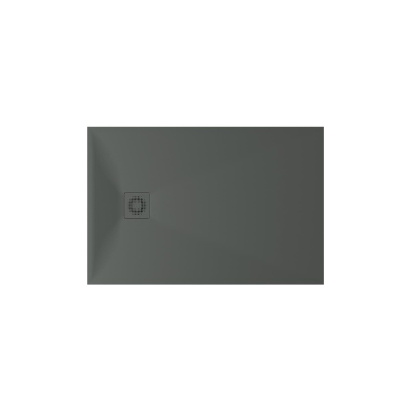 dušialus Lettera 80x120 Grey, komplektis jalad, paneel ja sifoon