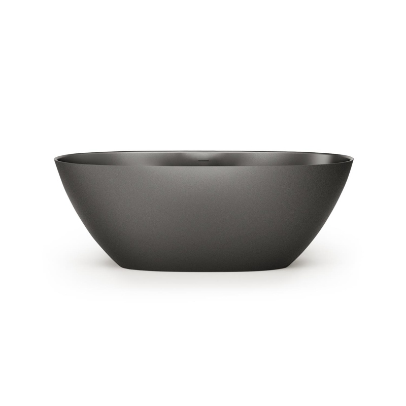 Silkstone kivimassist vann Perla 175, peidetud sifoon/ülevooluga, matt grafiit