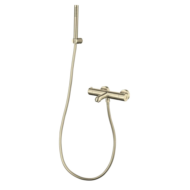 termostaat vannisegisti dušikomplektiga Cherry, harjatud kuld