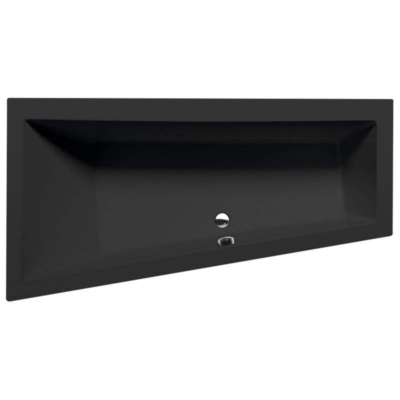 akrüülvann Andra L 180x90x45cm, matt must