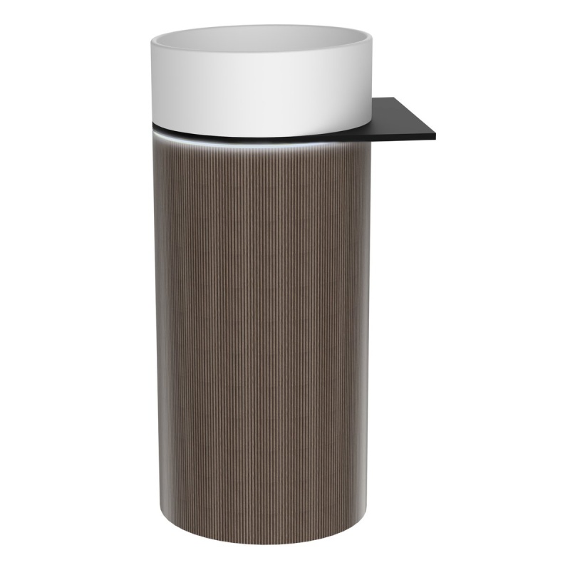 eraldiseisev valamu riiuliga OASIS 40x89x48cm,  valge/oak Pimento