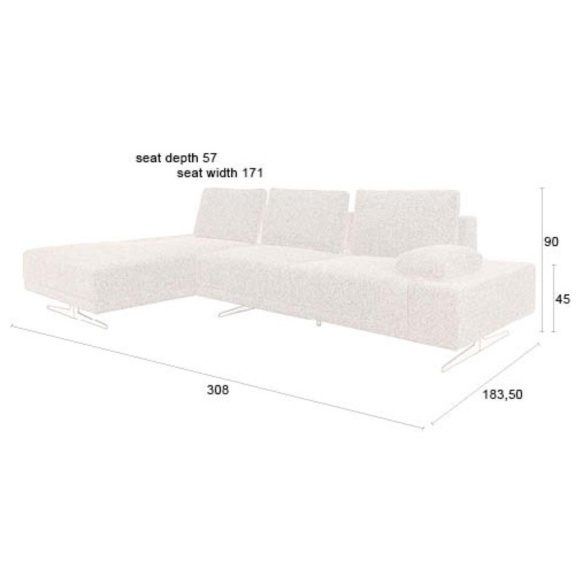 diivan Shelly Cinnamon, vasak