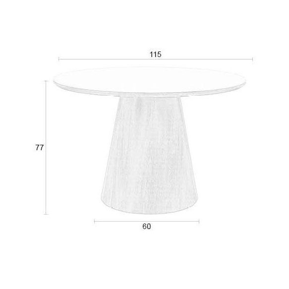 söögilaud Almira Round Walnut