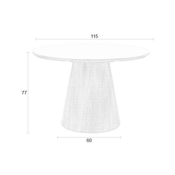 söögilaud Almira Round Oak