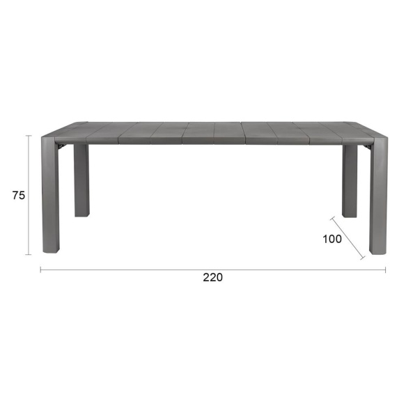 õuelaud Alban 220x100