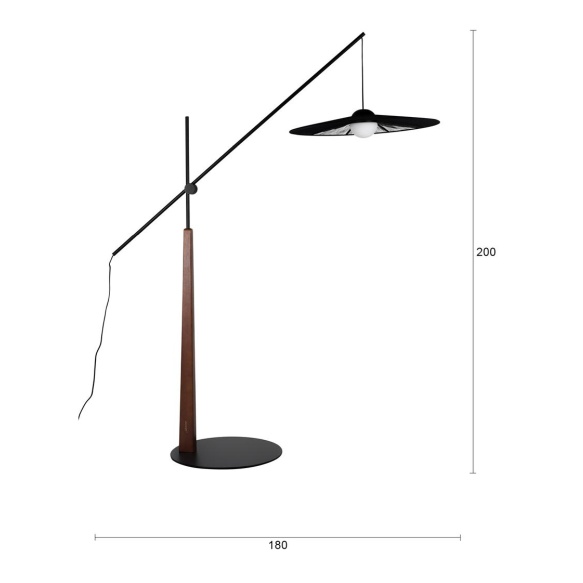 põrandalamp Belle Black