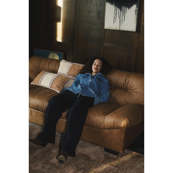 diivan Douglas Wax Leather Cognac