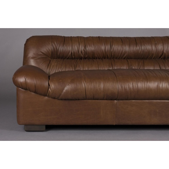 diivan Douglas Wax Leather Chocolate