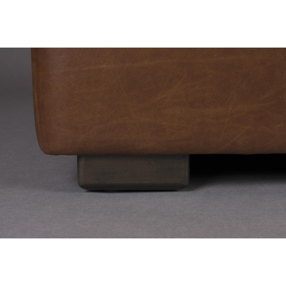 diivan Douglas Wax Leather Chocolate