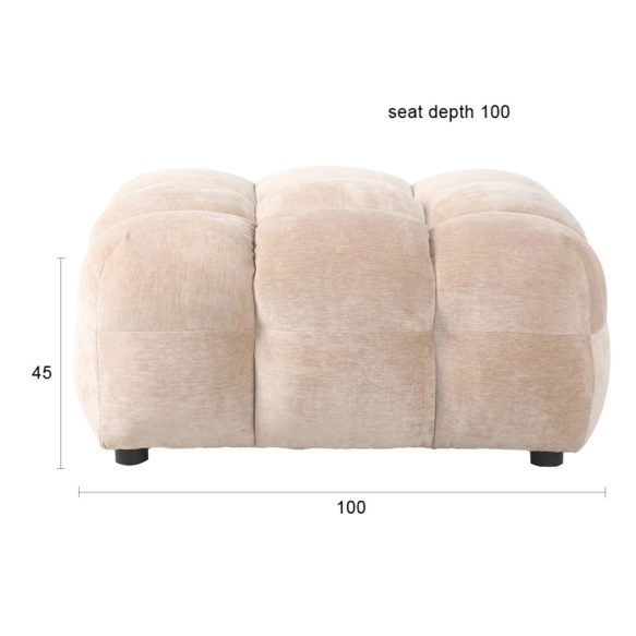 tumba Hackman Velours Beige