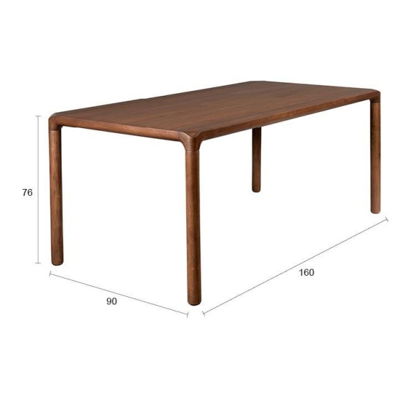 söögilaud Storm 160x90 Walnut