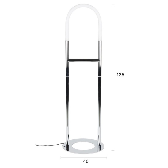 põrandalamp Arch Chrome