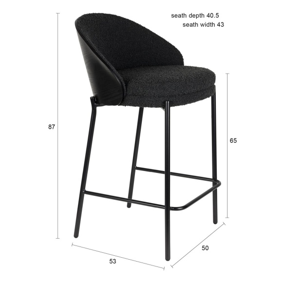 baaritool Rodin Bouclé Black