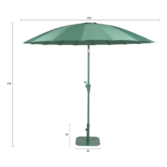 Päikesevari + alus Green