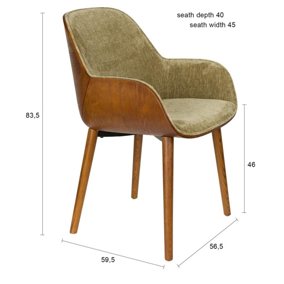 käetugedega tool Taylor Green