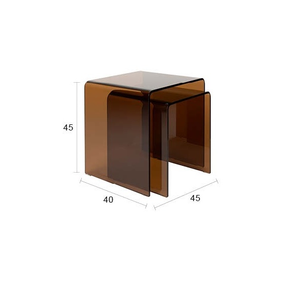 abilaud Vetro Set of 2 Brown