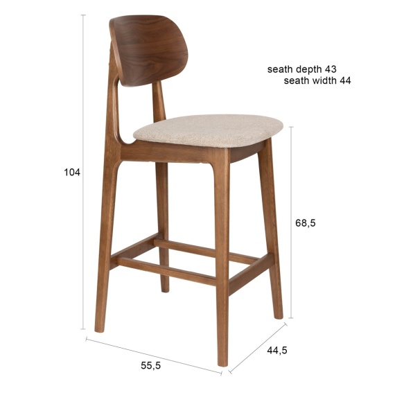 baaritool Marais Wood/Beige