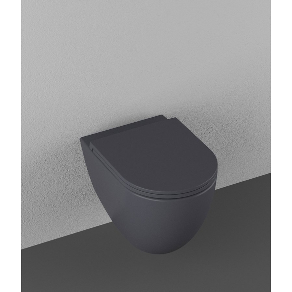 Rimless seina wc pott Infinity 36.5x53 cm, matt antratsiit