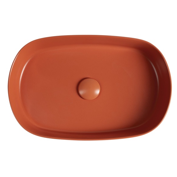 valamu töötasapinnale Infinity Oval 55x36 cm, terracotta