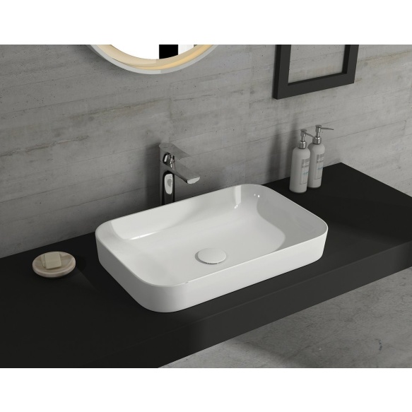 valamu töötasapinnale Sott Aqua 60x38 cm, valge