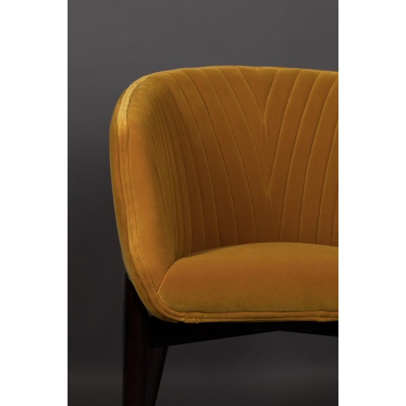 käsinojallinen tuoli Dolly Ochre (fire retardant)