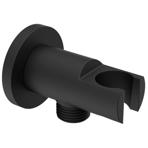 ümar käsidušihoidja / vee väljavõtt, matt must