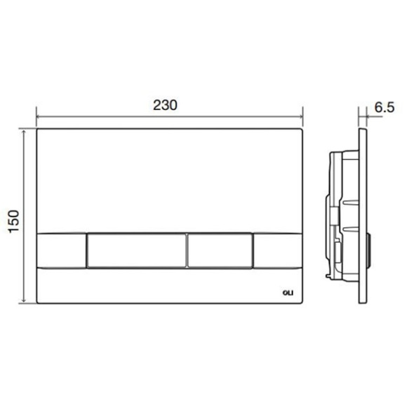 Narrow OliPure loputusnupp, kroom