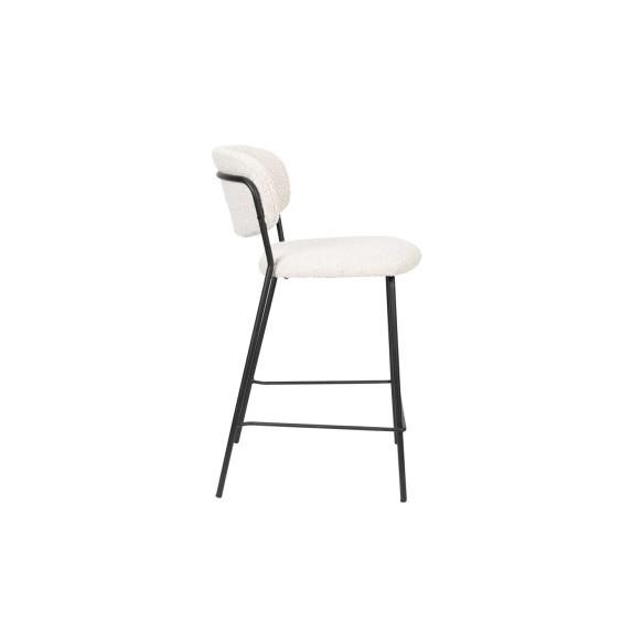 Madal baaritool Jolien Black/Bouclé