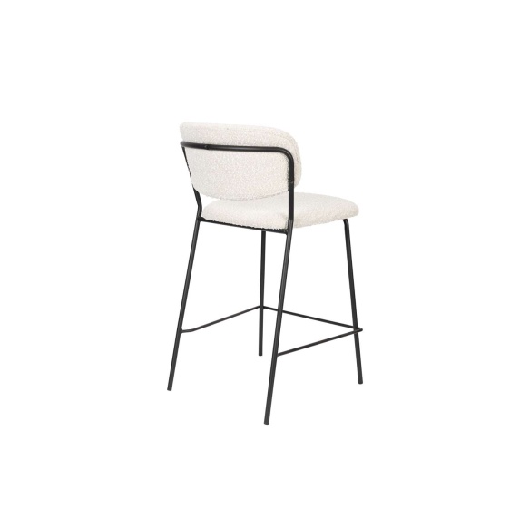 Madal baaritool Jolien Black/Bouclé