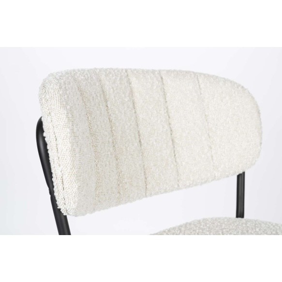 Madal baaritool Jolien Black/Bouclé