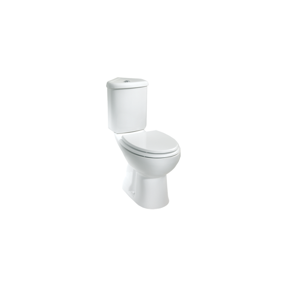 NURGA WC kompakt, 2-süsteemne, tahajooks,valge ilma istmeta