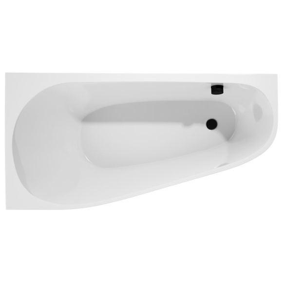 monoliitvann Projekta L 156x77x60 cm, valge/must