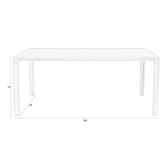 Söögilaud Storm 160x90 Natural