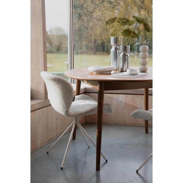 Söögilaud Twist Round Walnut