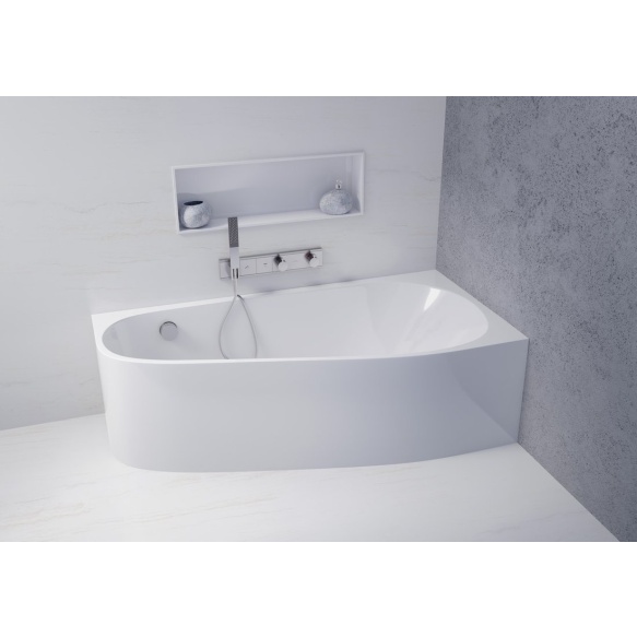 monoliitvann Projekta R 156x77x60 cm, valge