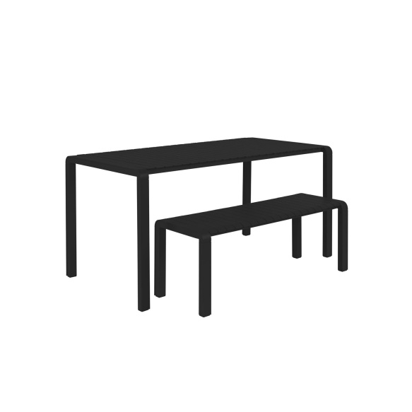 Ulkotilan pöytä Vondel 168,5X87 Black