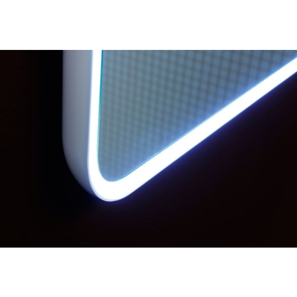 LED taustvalgustusega peegel FLOAT 60x80cm, valge raam