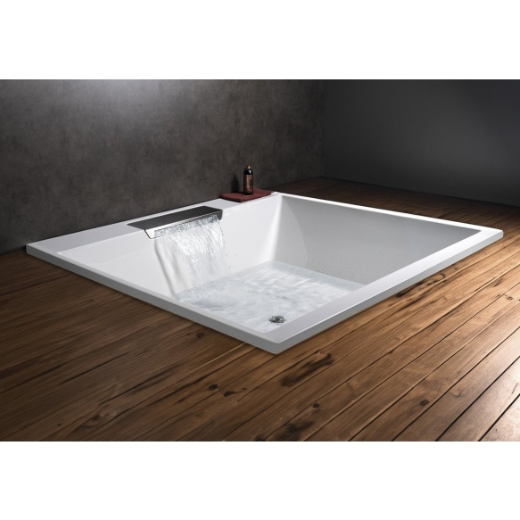 vann Came Falls tugiraamiga, 175x175x50 cm, valge