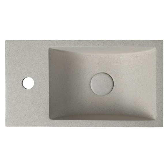 Pesuallas Interia Crest L, 400x220x100mm, vasen, beige