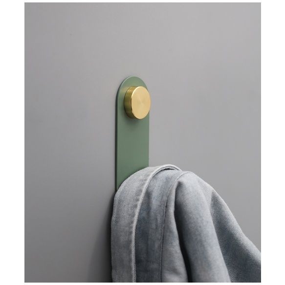 nagi 4x13 cm sinakasroheline/läikiv messing, värvitud metall+puit