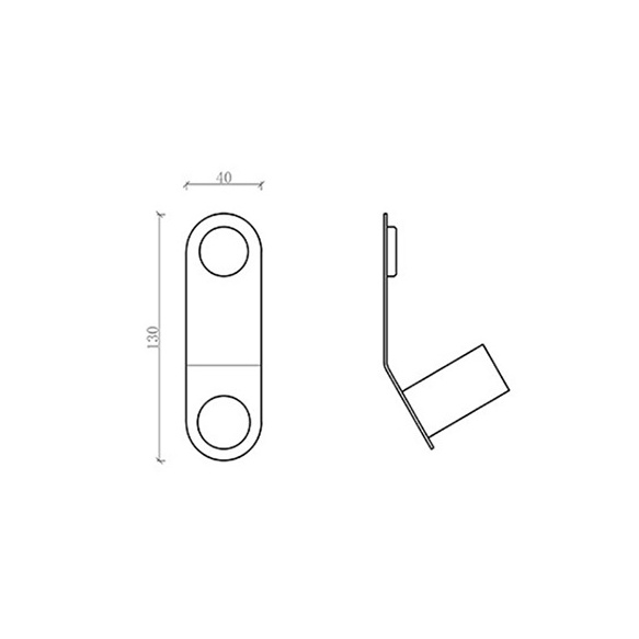 nagi 4x13 cm sinakasroheline/läikiv messing, värvitud metall+puit